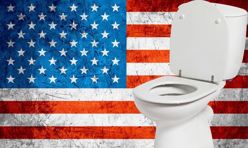 American slang for toilet